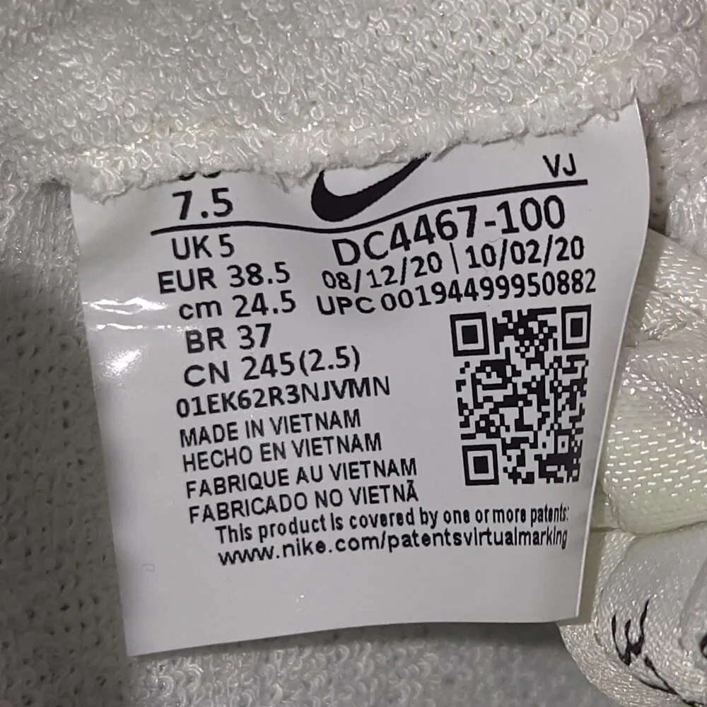 Nike Waffle Racer 2X Summit White Volt Womens Sz 7.5 DC4467-100 Authentic NWOB